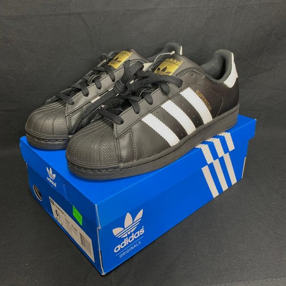 Adidas Superstar J - B 23642 Black-White Sise: 6.5 - Picture 2 of 11
